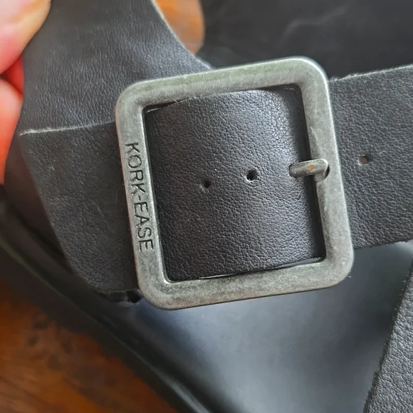 Kork-Ease Black Women's Sandals - Picture 8 of 9